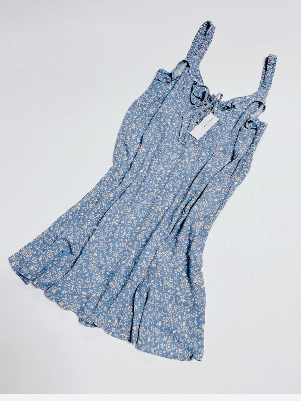 American Eagle Blue Floral Summer Mini Dress